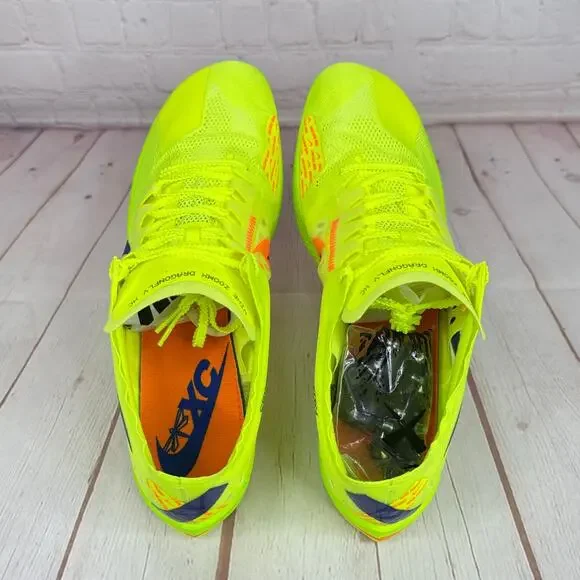 Nike ZoomX Dragonfly XC Cross Country Volt Spikes Shoes Mens Size 12 DX7992-701 - Picture 8 of 11